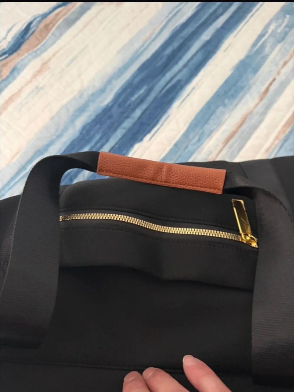 JOY MANGANO-Black Weekend Travel Duffle Bag